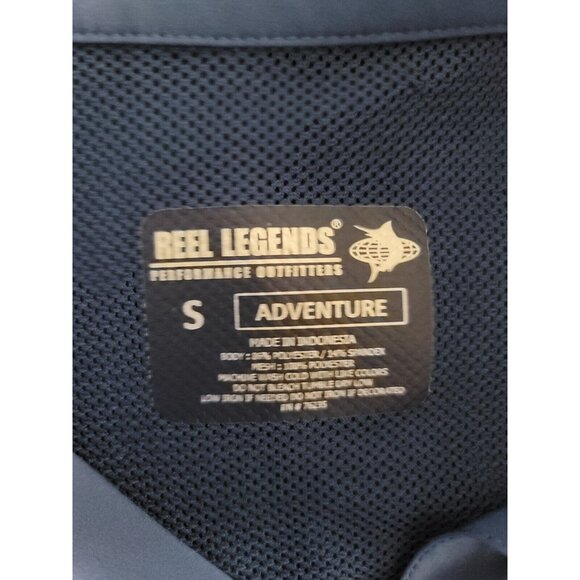 Reel Legends Sleeveless Shirt Women’s Size Small Adventure Blue Fishing Outdoors - Picture 10 of 12